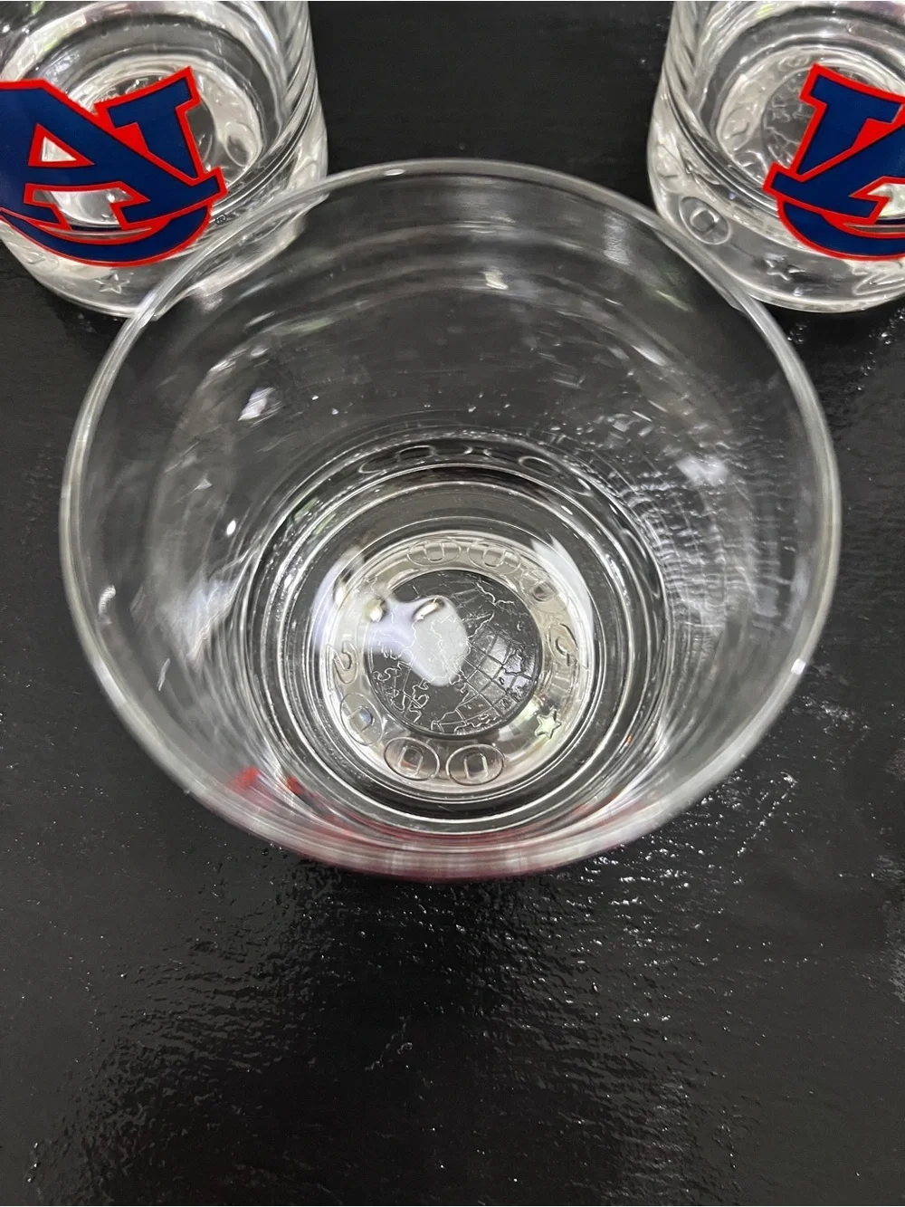 Auburn University Set of 4 lowball glasses Vintage marked 2000